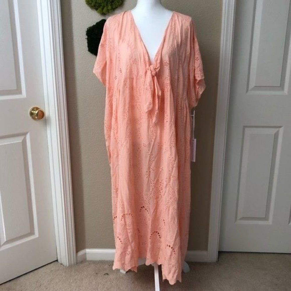 Young Fabulous & Broke Eyelet Kaftan Beach Cover Small NEW